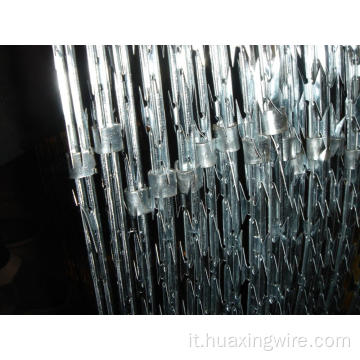 Mesh filo spinato con rasoio rivestito in PVC